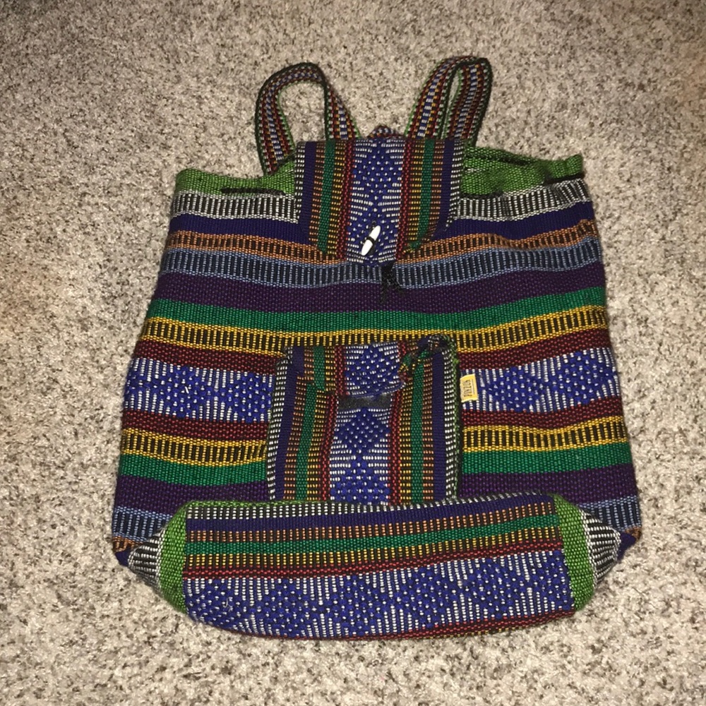 Pinzon Authentic Mexican “drug rug” bag
